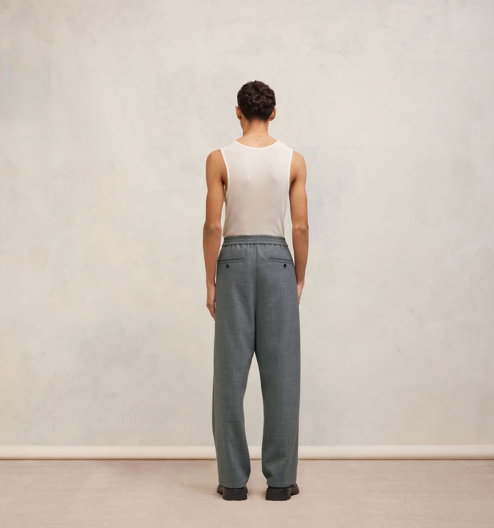 Elasticated Waist Straight Fit Trousers - 5