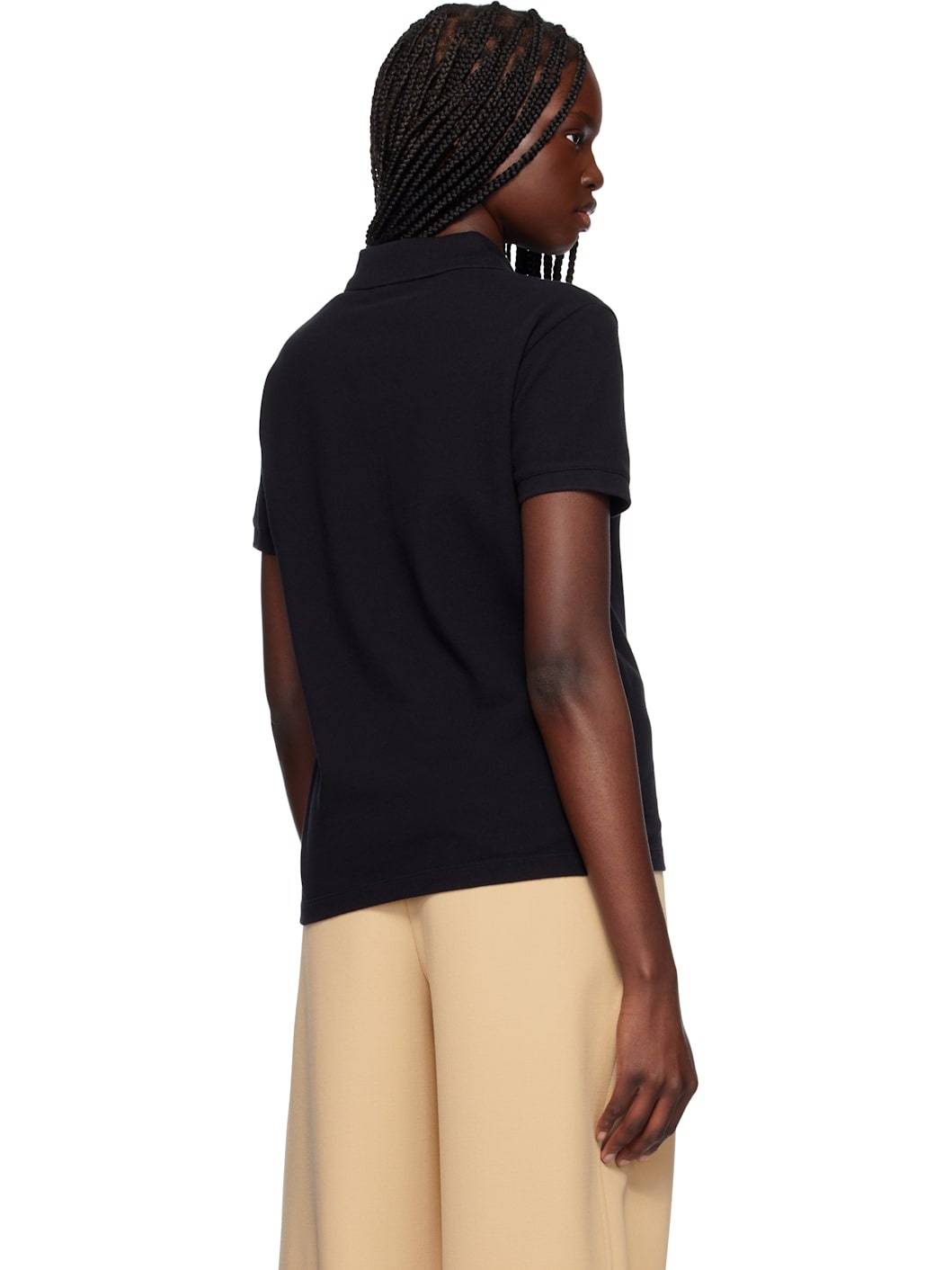 Black Baby Fox Patch Regular Polo - 3
