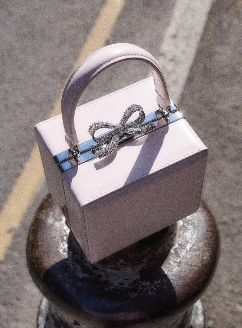 self-portrait Pink Leather Micro Bag outlook