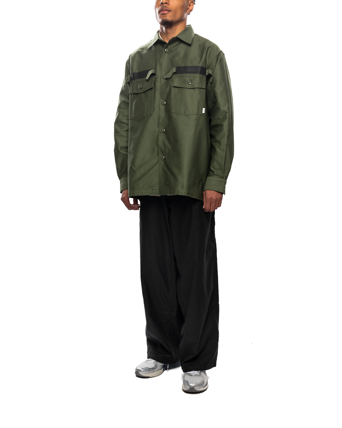 WTAPS CBW 01 / LS / Cotton. Satin. ID 'Olive Drab' | likelihood | REVERSIBLE