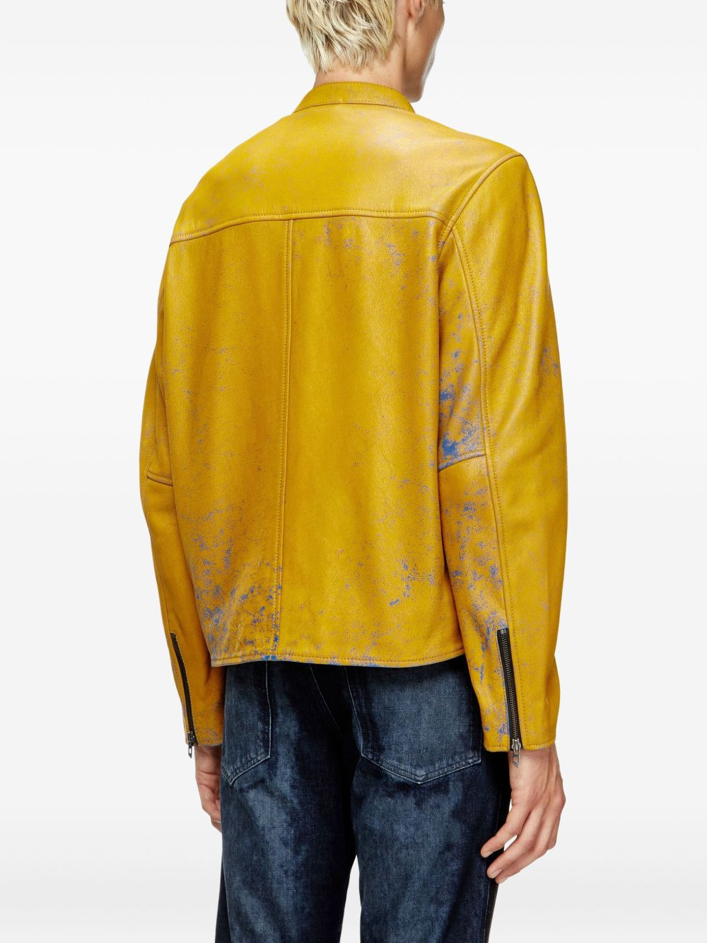 L-Evert-A leather zip-front jacket - 4