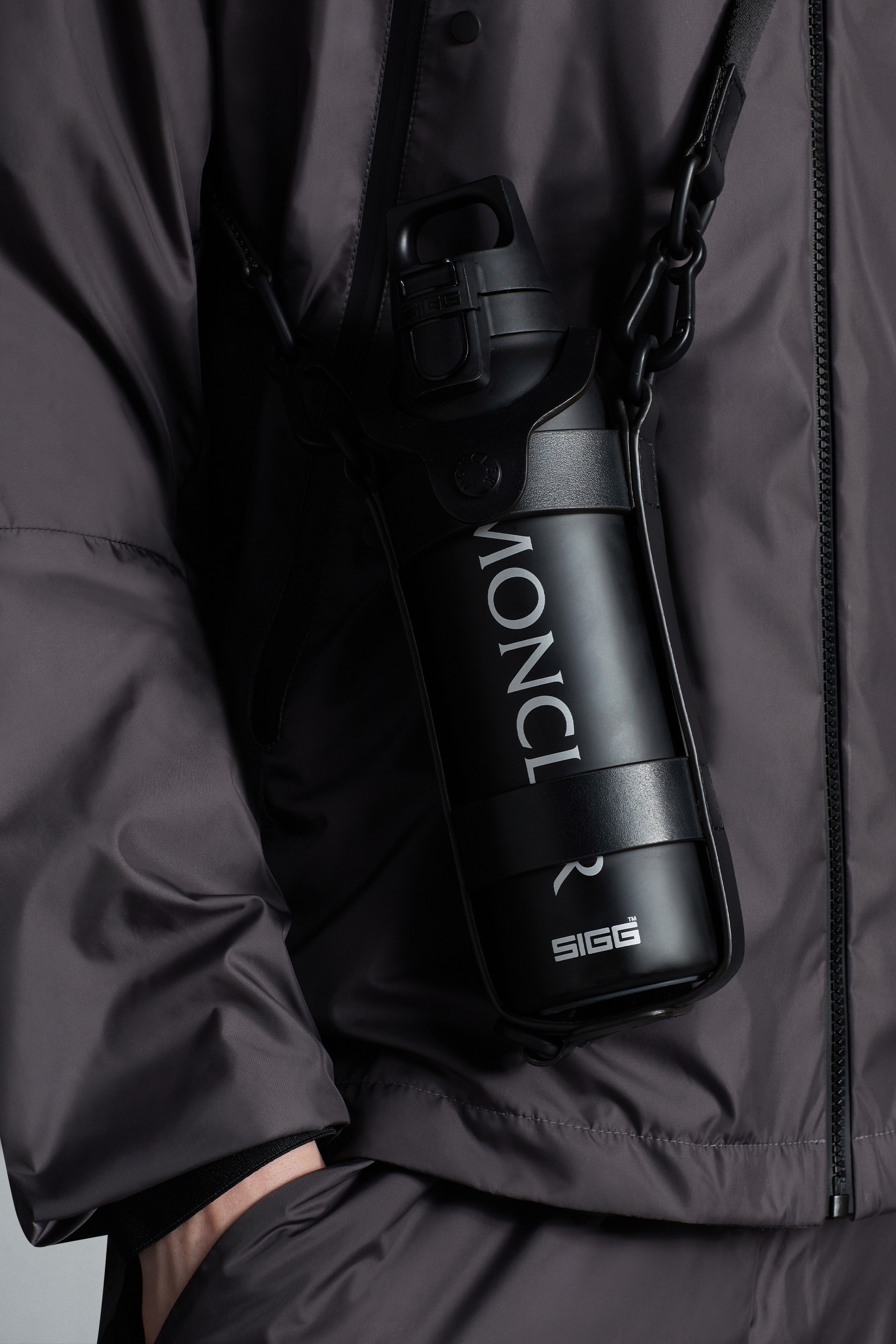 Water Bottle & Leather Holder - 5