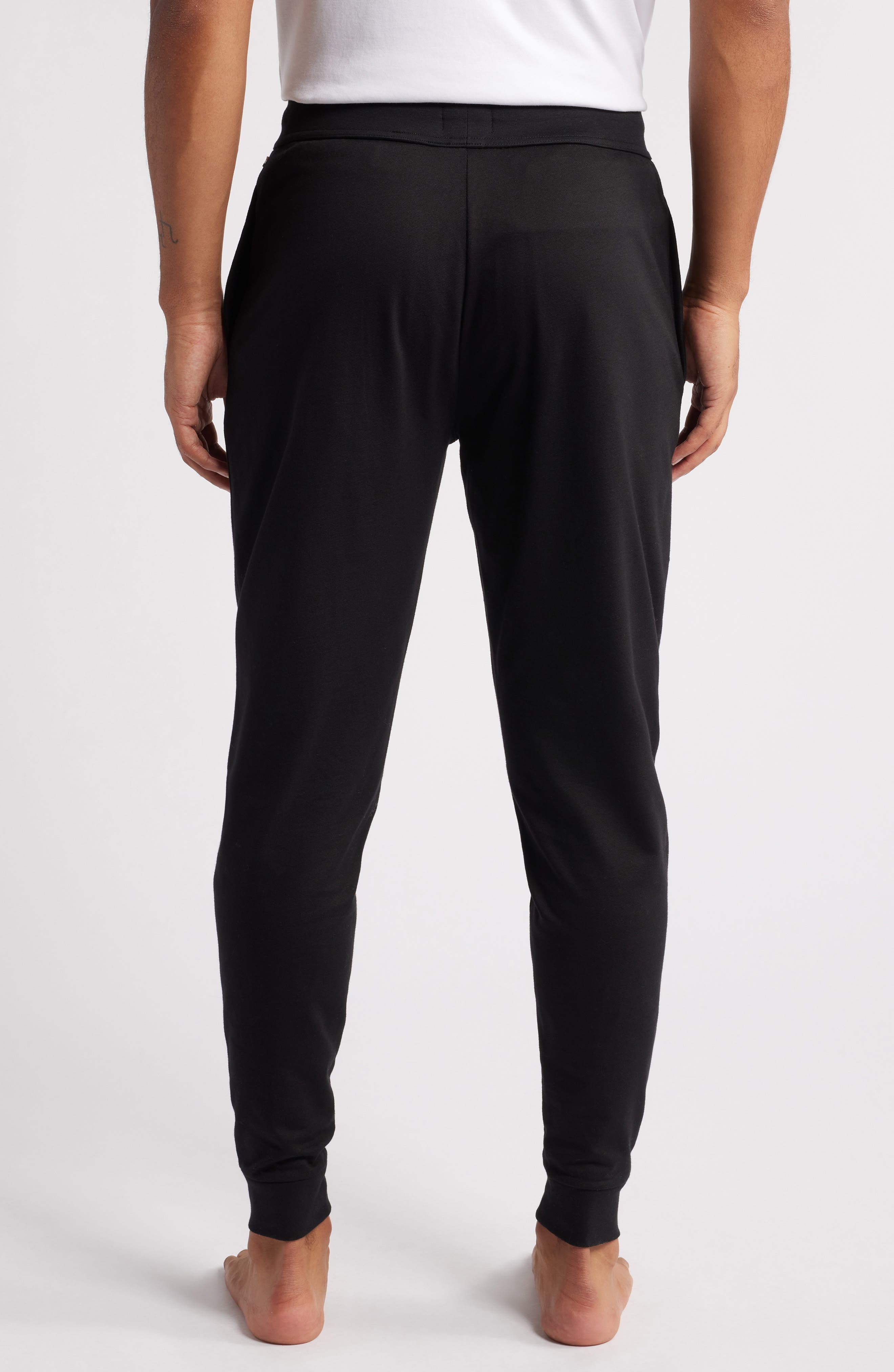 BOSS Authentic Cotton Lounge Pants in Black at Nordstrom - 2