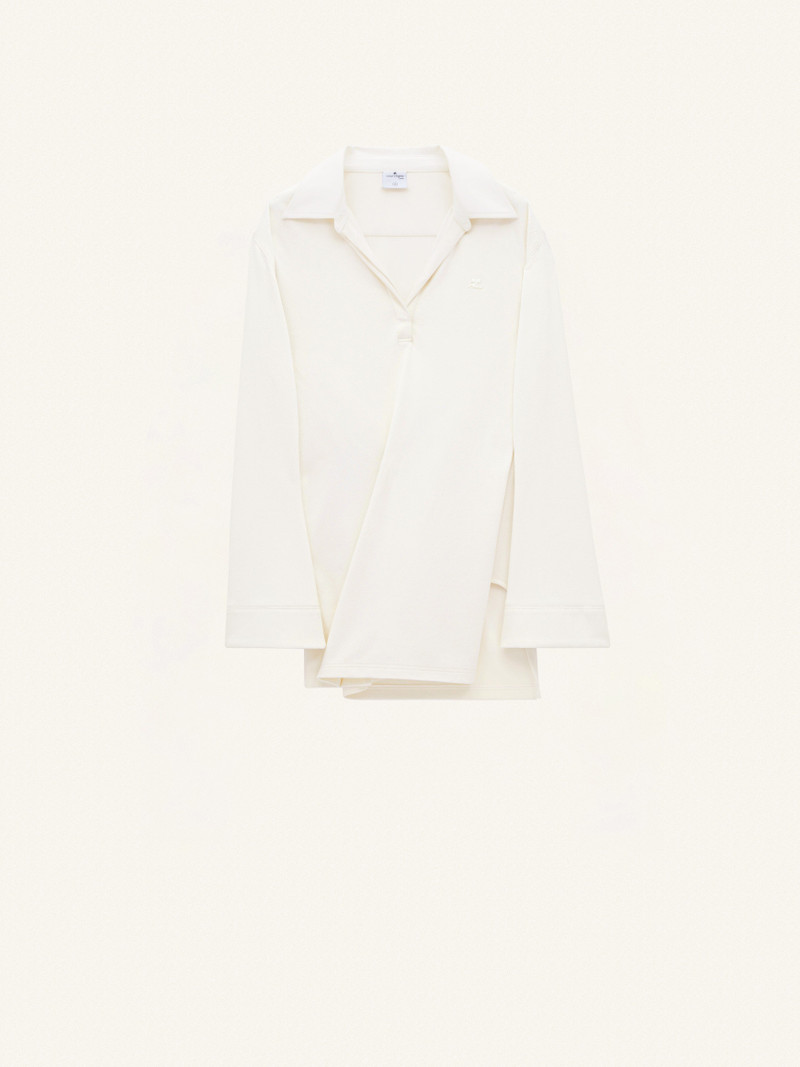 TWIST COTTON POLO DRESS - 1