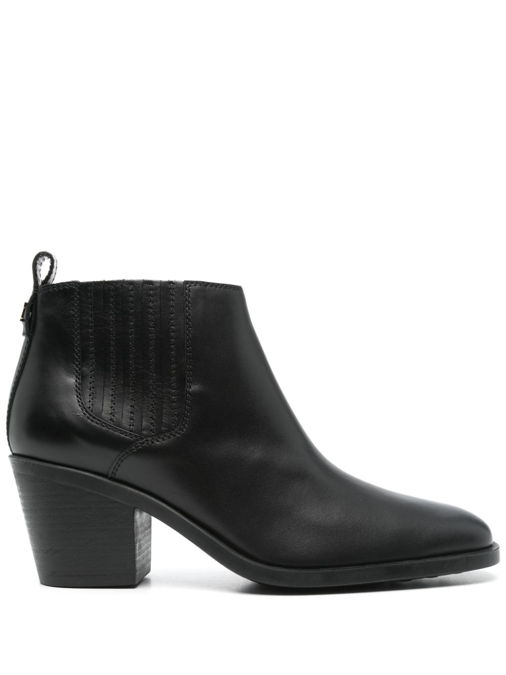 65mm leather ankle boots - 1