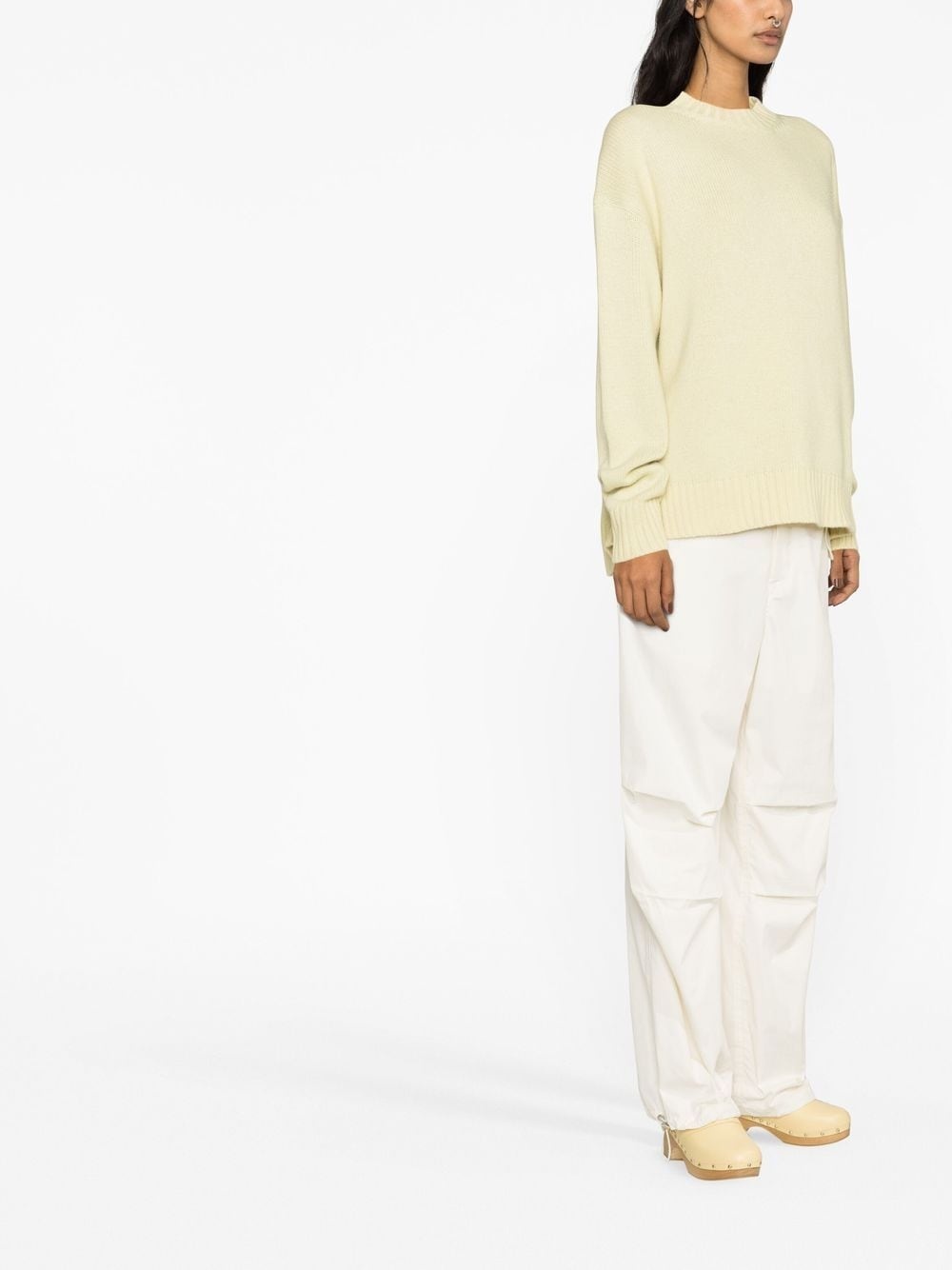 cashmere-cotton crewneck jumper - 4