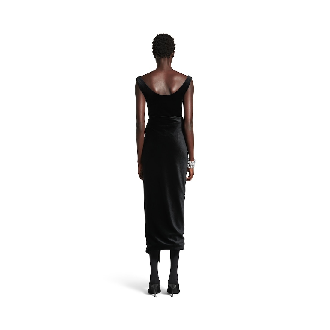 Women's Wrap Skirt in Black - 4