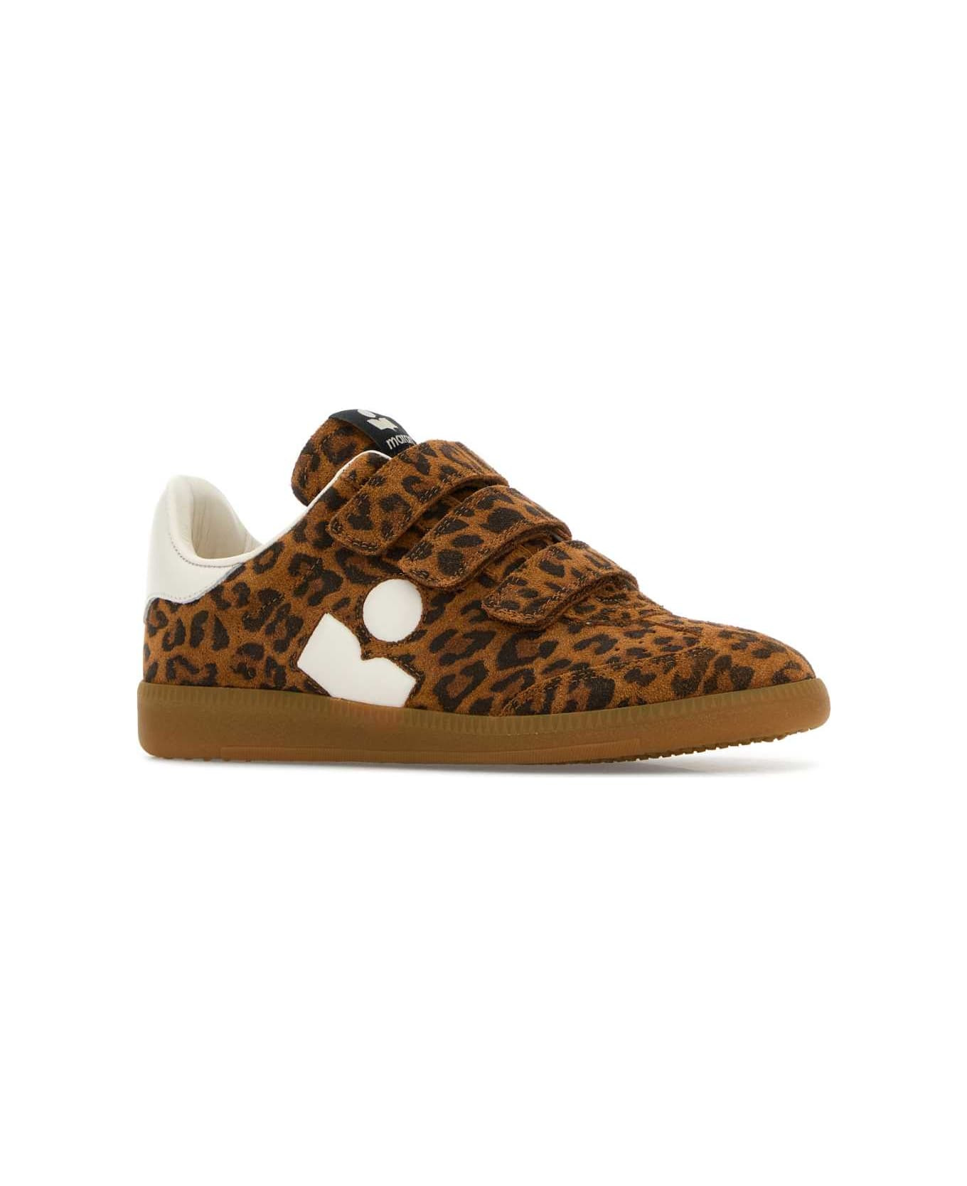 Printed Suede Sneakers - 2