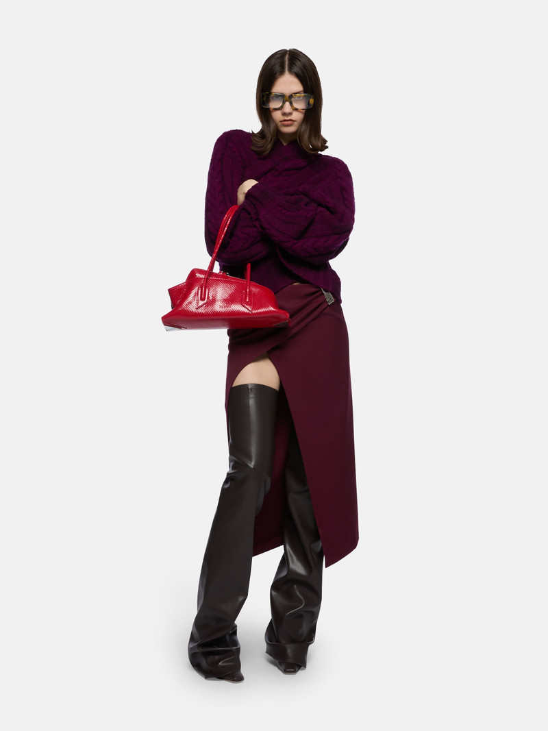 THE ATTICO BURGUNDY SWEATER outlook