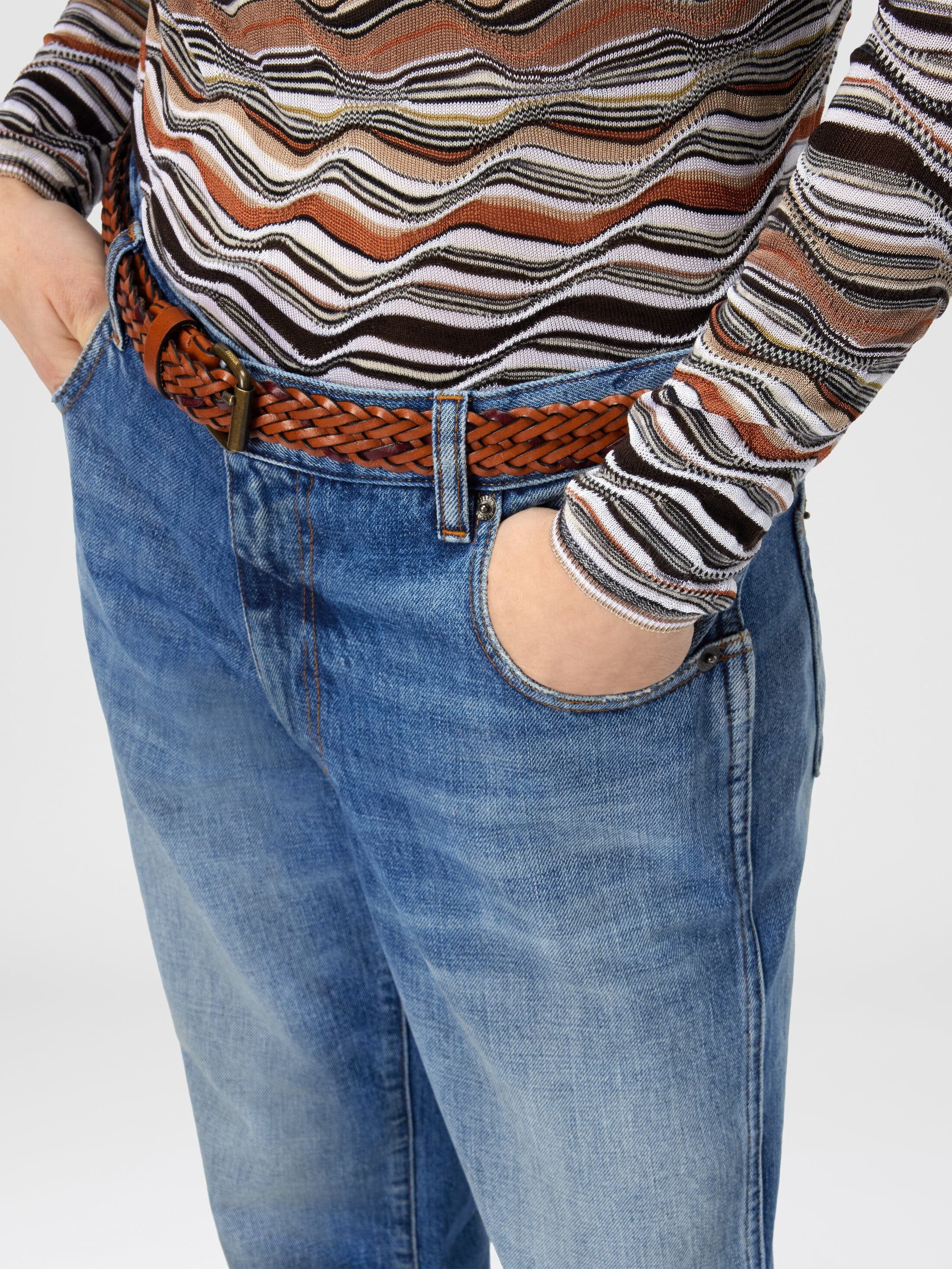 Missoni Five-pocket Mid-rise Washed Denim Pants in Blue at Nordstrom - 4