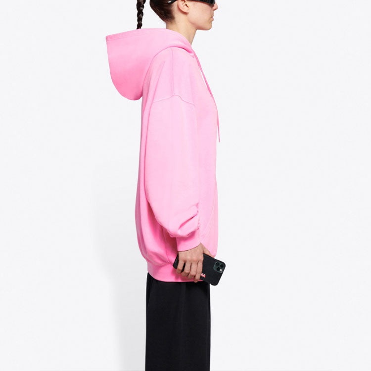 (WMNS) Balenciaga Sponsor Hoodie Pink Red 578135TJVE15764 - 5