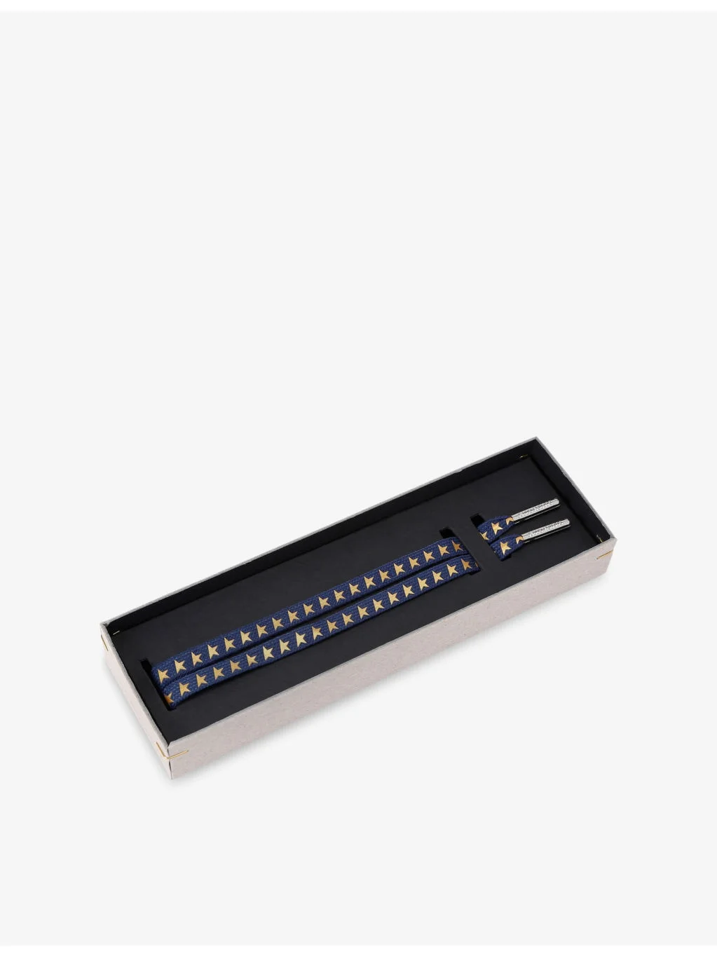 Metallic Star-Print Woven Laces - 1