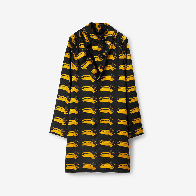 Duck Print Silk Dress 1