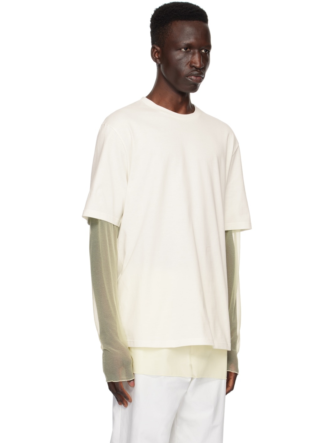 Off-White Layered Long Sleeve T-Shirt - 2