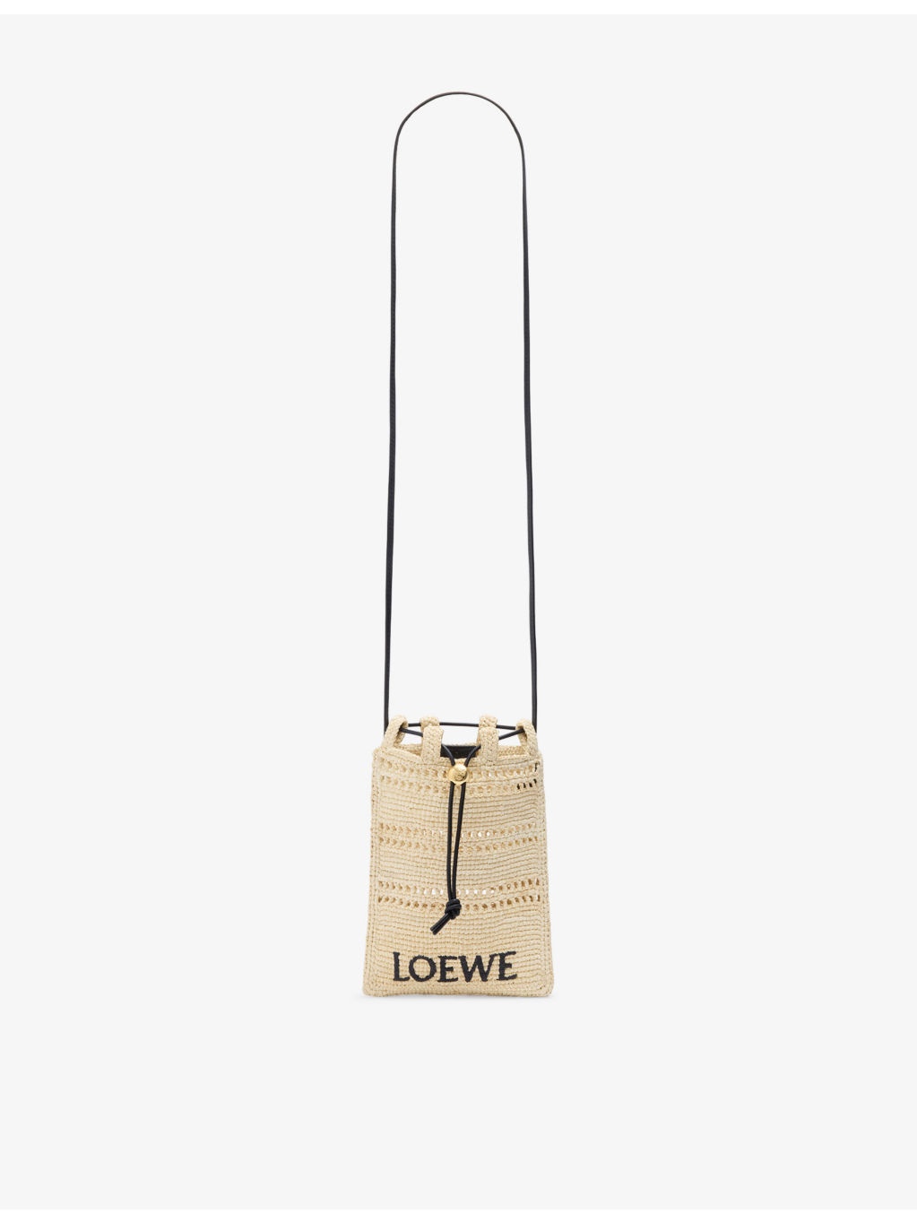 Loewe x Paula's Ibiza Drawstring Pocket Raffia Cross-Body Bag - 6