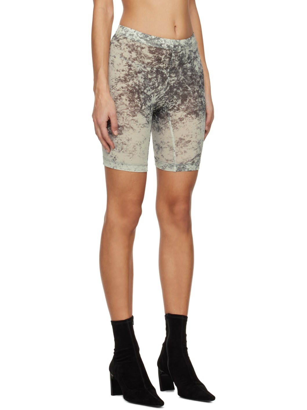 Gray & Black Turbo Shorts - 2