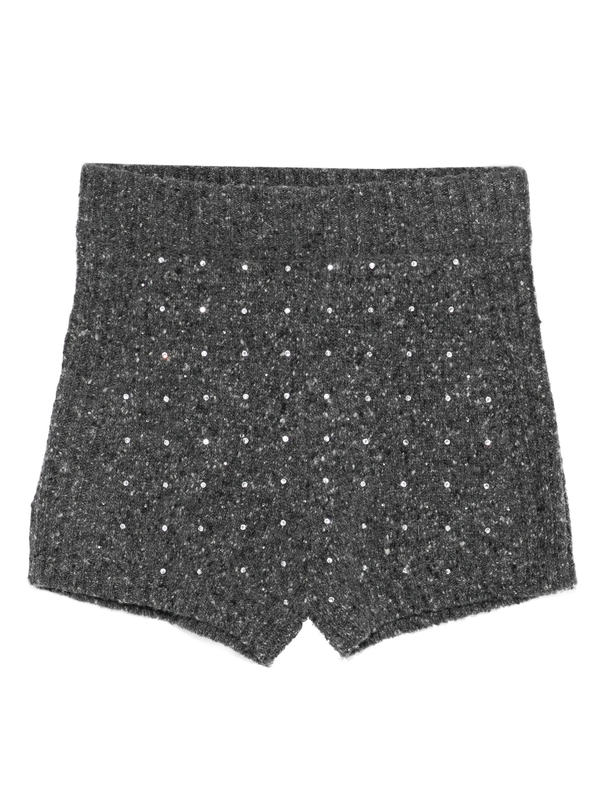 Pinko Embellished Knit Shorts - 1