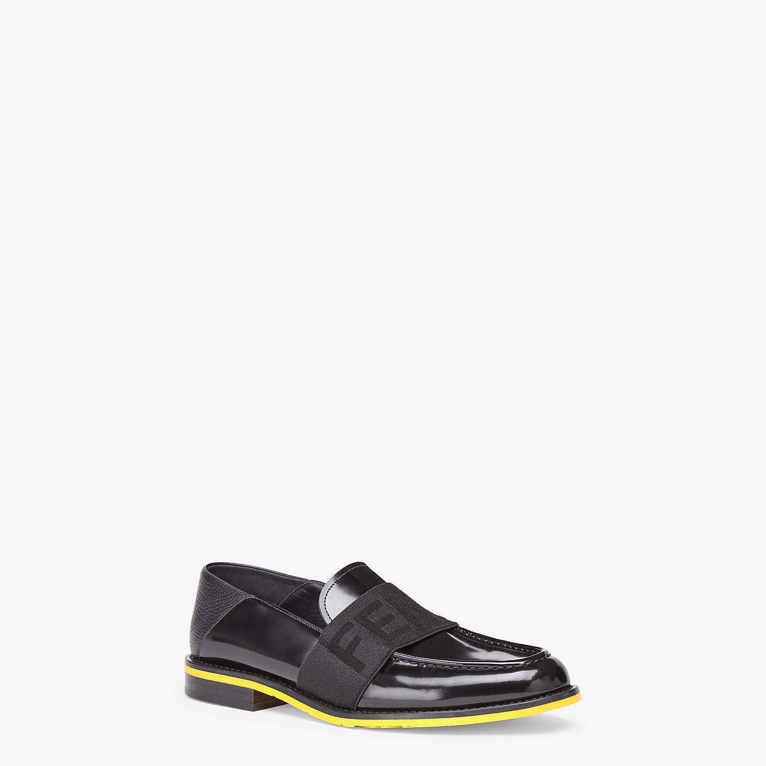 Black leather loafers - 2