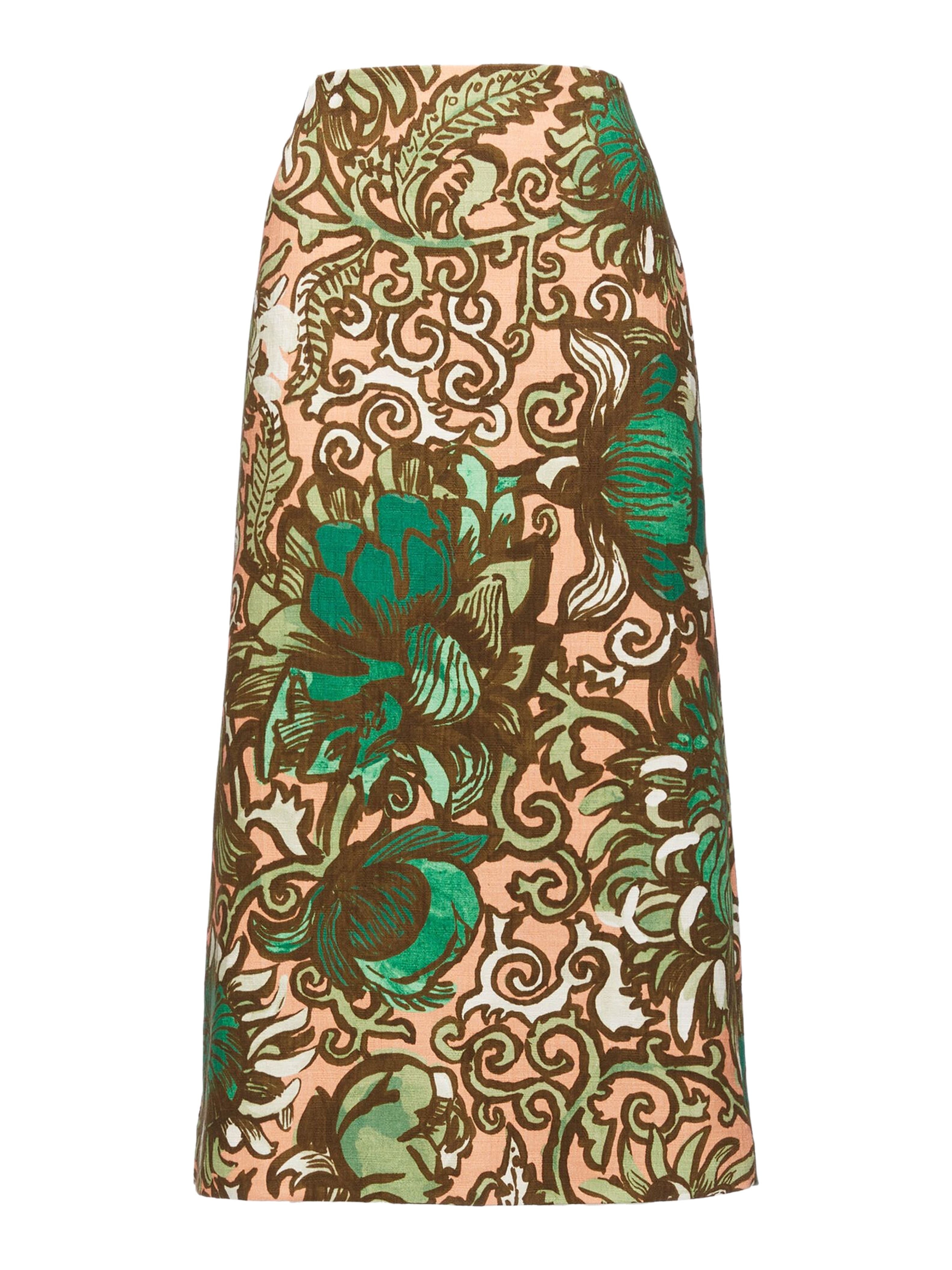 La DoubleJ Pencil Skirt Anemone Pink Olive at Nordstrom - 2