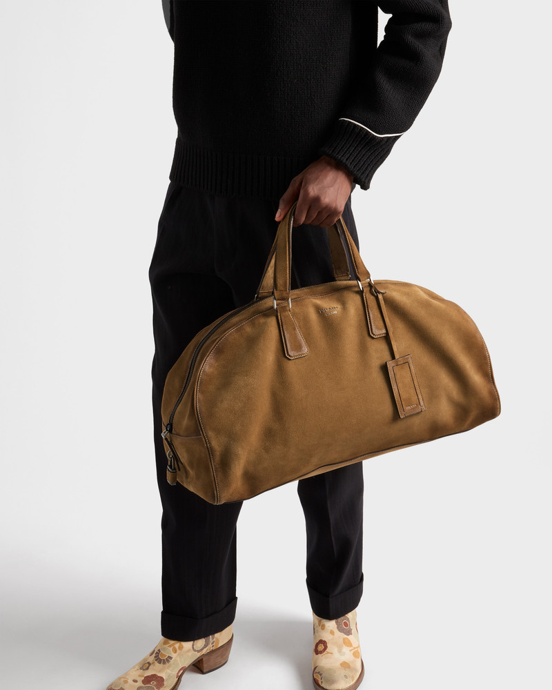 Suede duffle bag 8