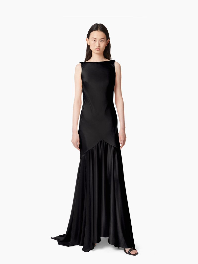 NINA RICCI MERMAID DRESS WITH OPEN BACK - 25pcro059vi0530u9000 | REVERSIBLE