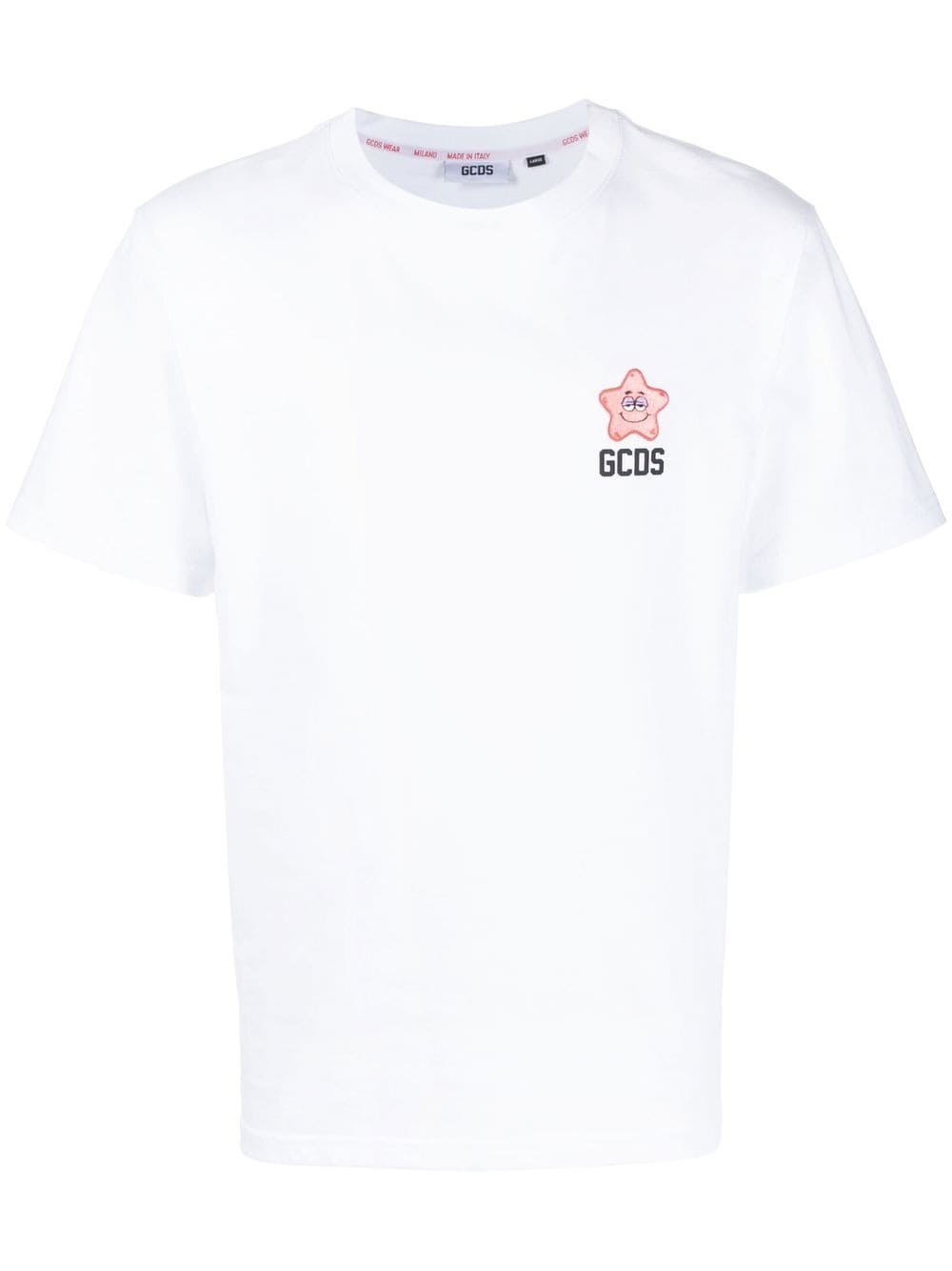 star-patch logo-print T-shirt - 1