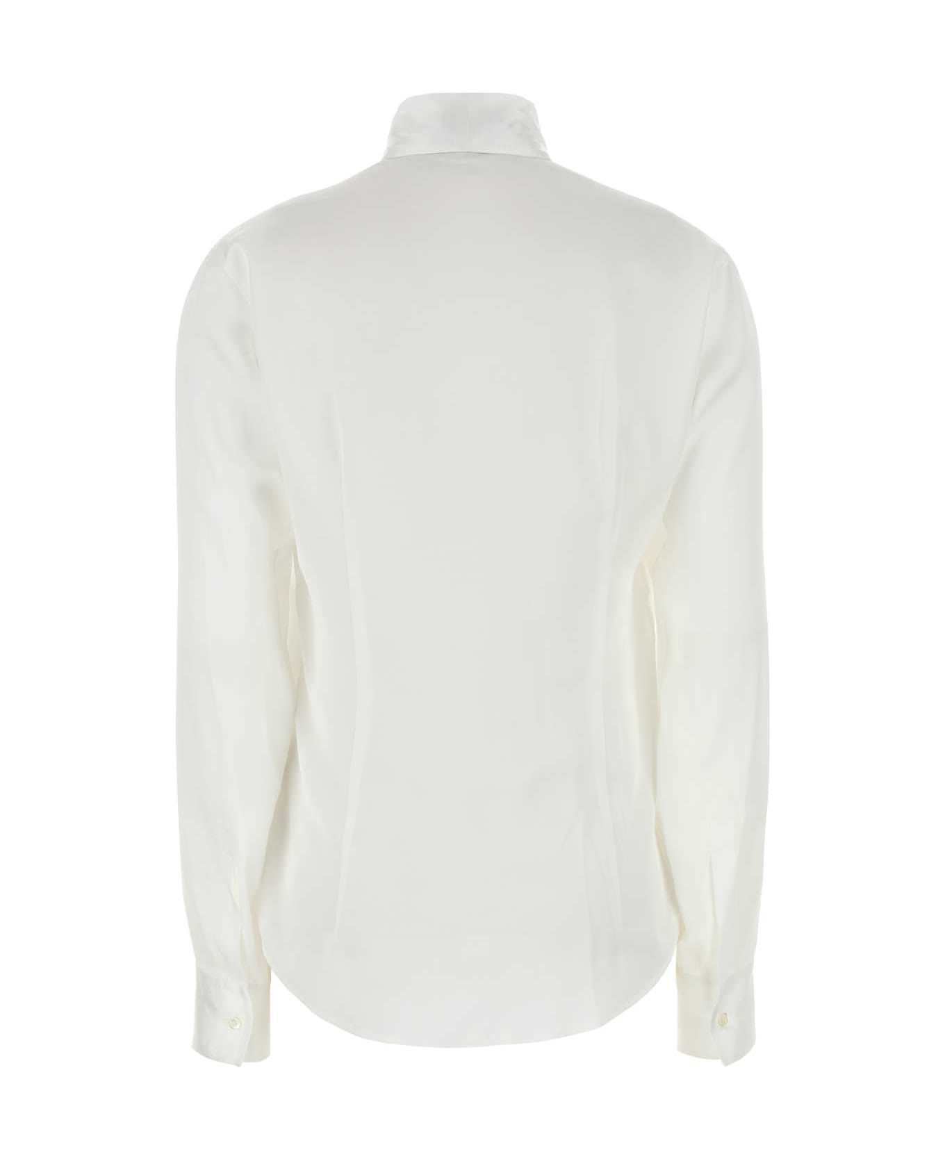 White Viscose Shirt - 2