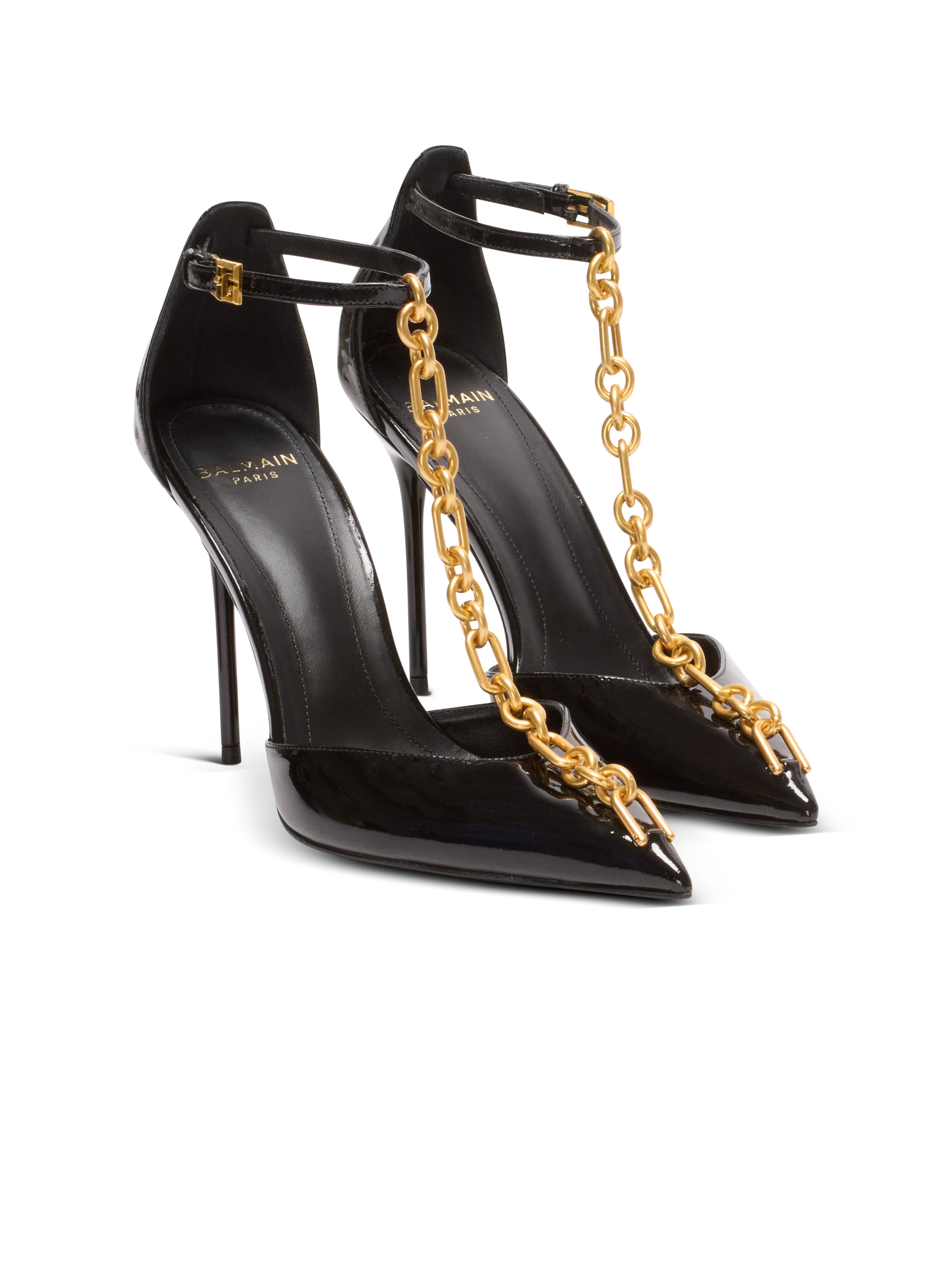 Sync patent leather stilettos with pointed toe - 2