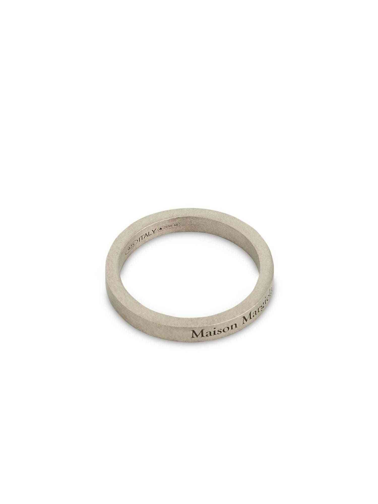 Margiela Logo Ring in Silver - 2