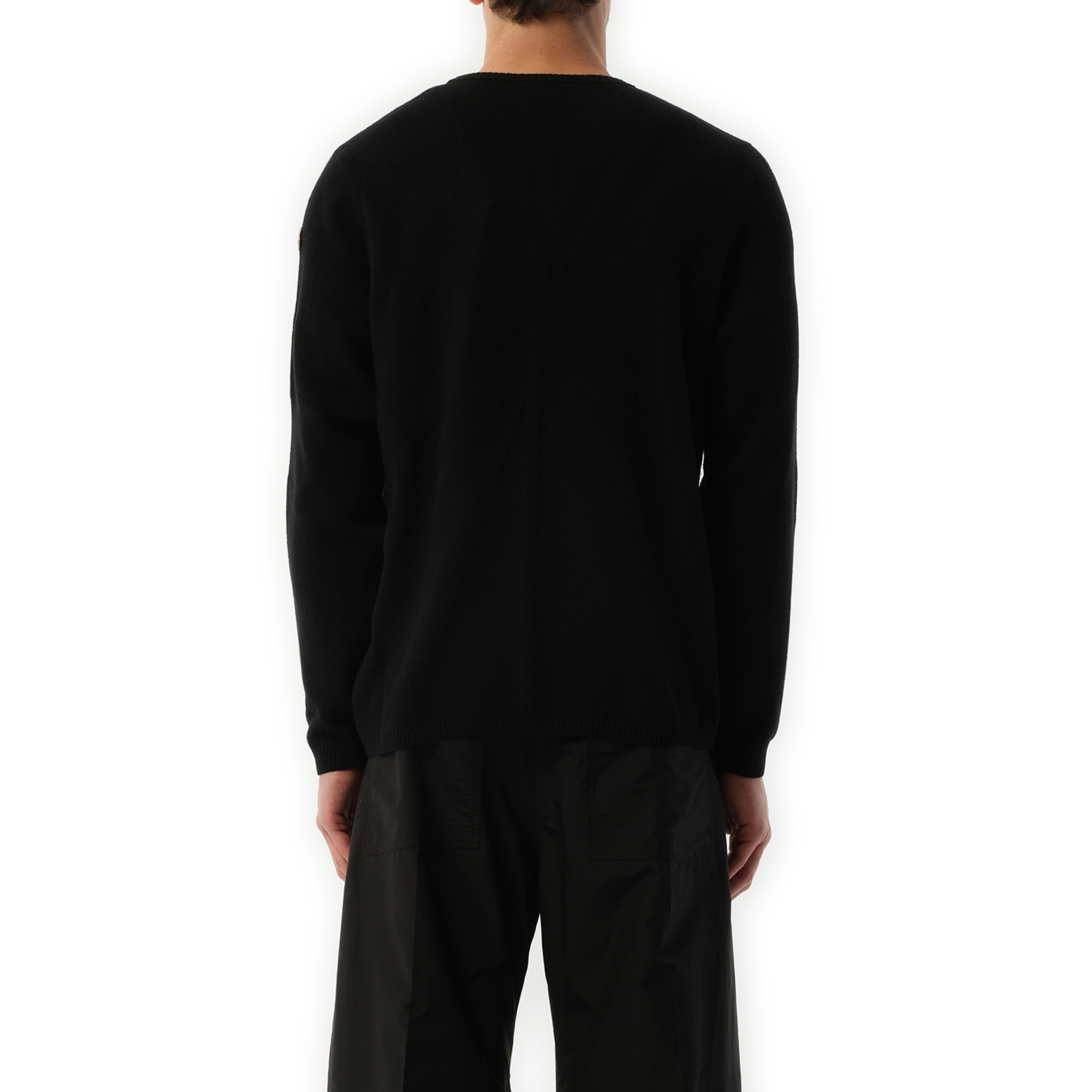 Rick Owens x Moncler Jumbo Round Neck Sweater in Black - 6