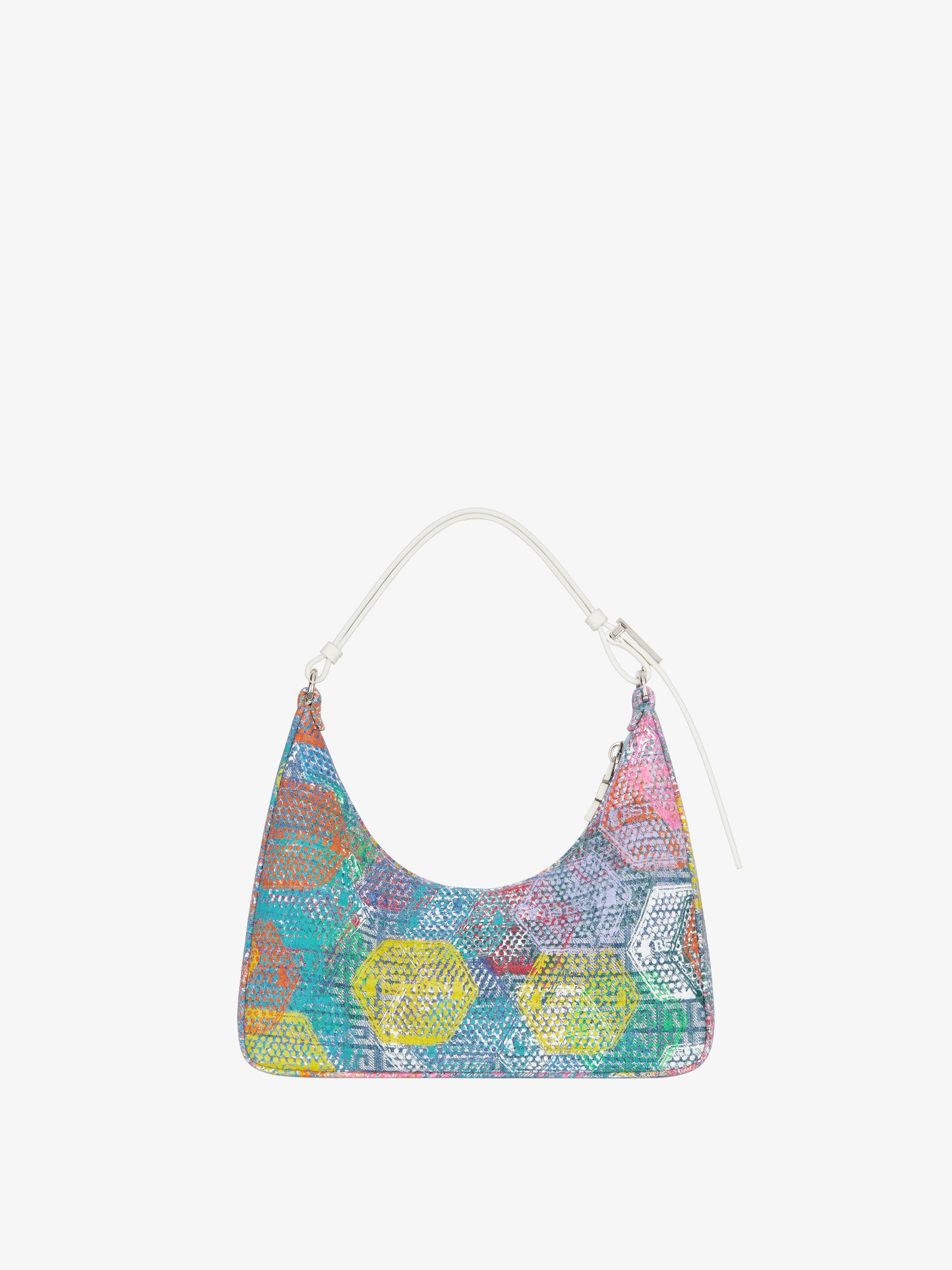 SMALL MOON CUT OUT IN PRINTED 4G DENIM - 4