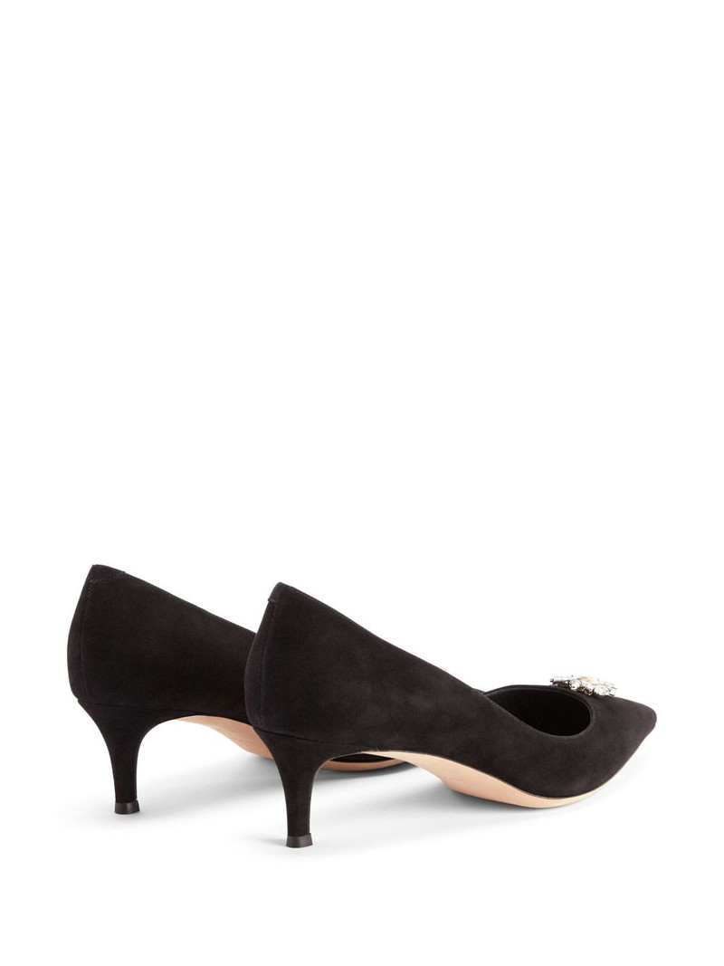 crystal-embellished leather pumps 3