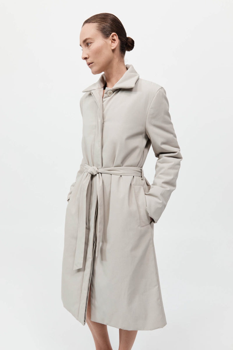 Padded Car Coat - Creme - 3