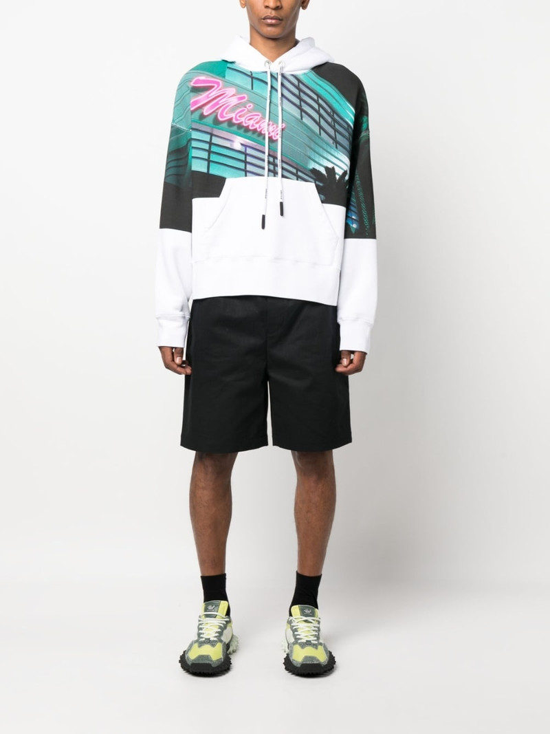 Palm Angels graphic-print drawstring hoodie outlook