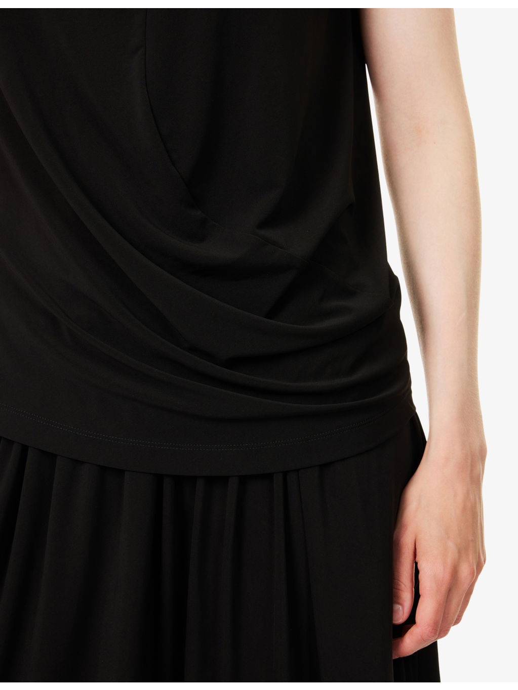 Draped Sleeveless Woven Top - 5