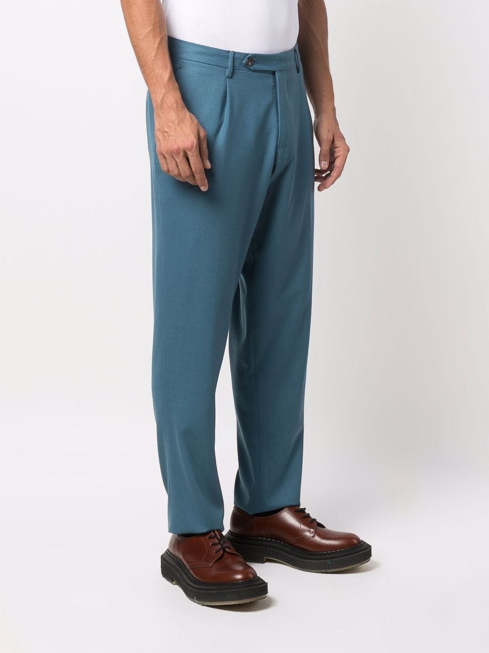 tapered-leg tailored trousers - 3