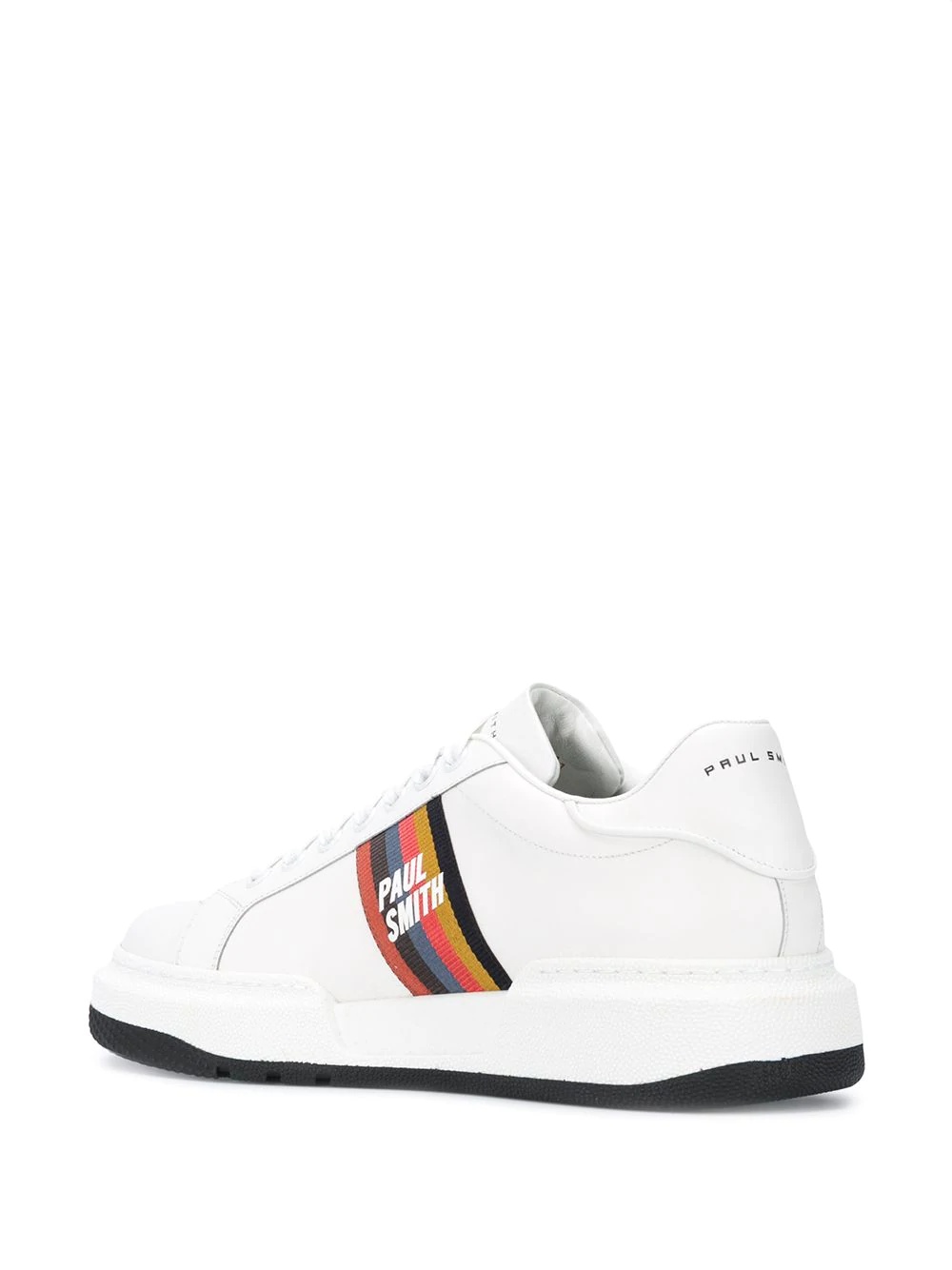 stripe tag lace-up trainers - 3