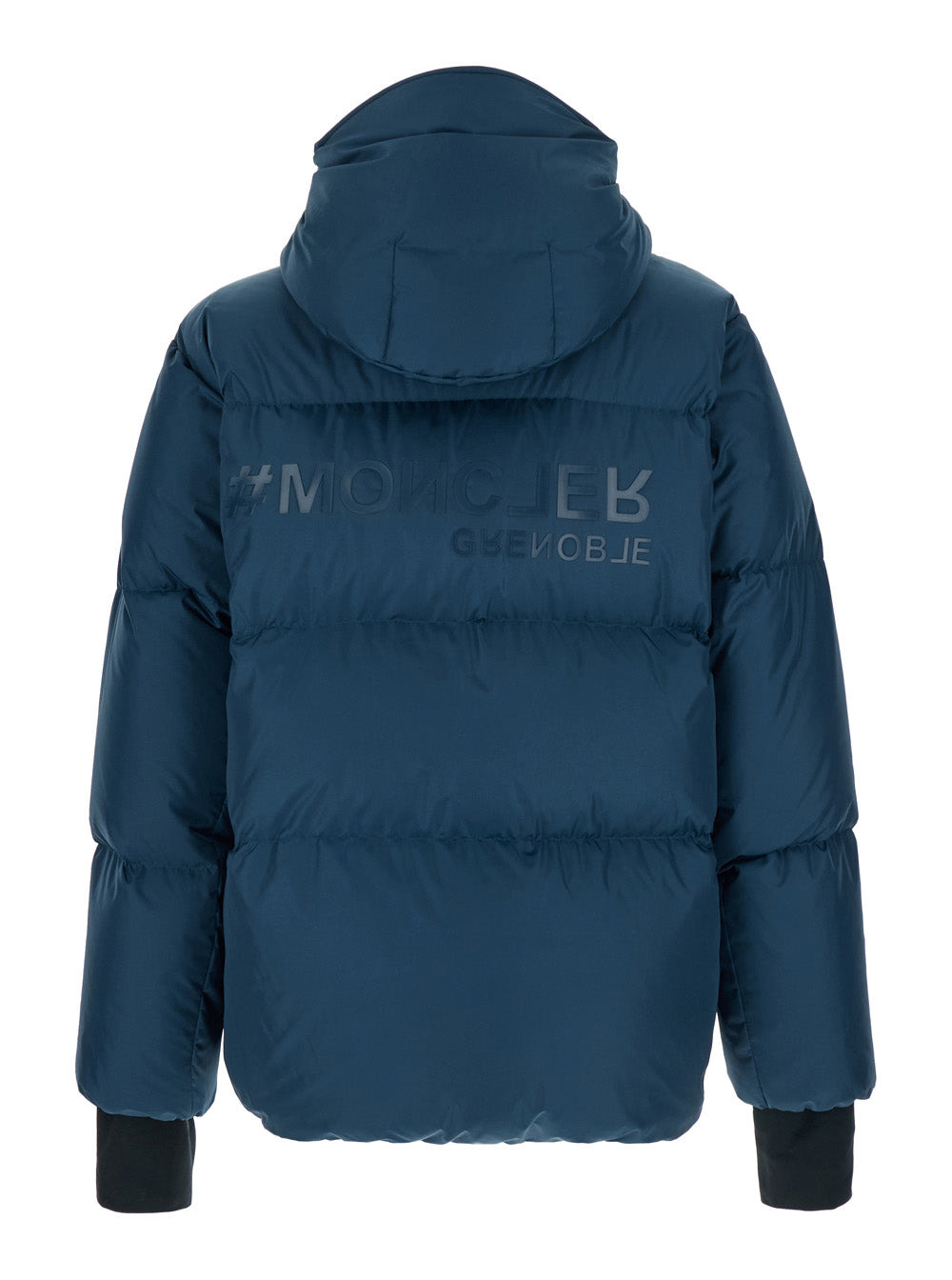 Moncler Grenoble Men 'Mazod' Blue Down Jacket With Logo Detail At The Front In Polyester Man - 2