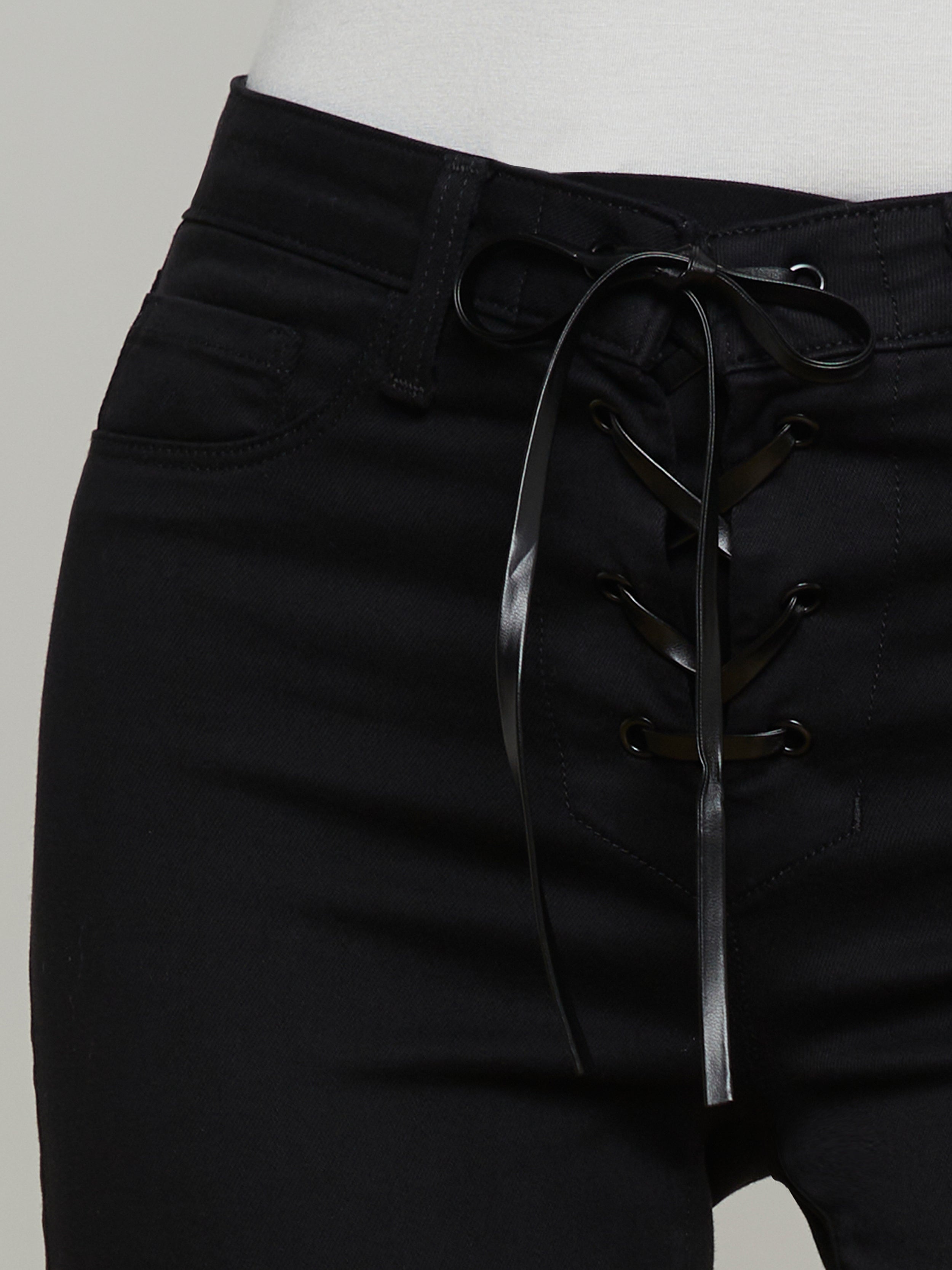 Charis Lace-Up Jean - 4
