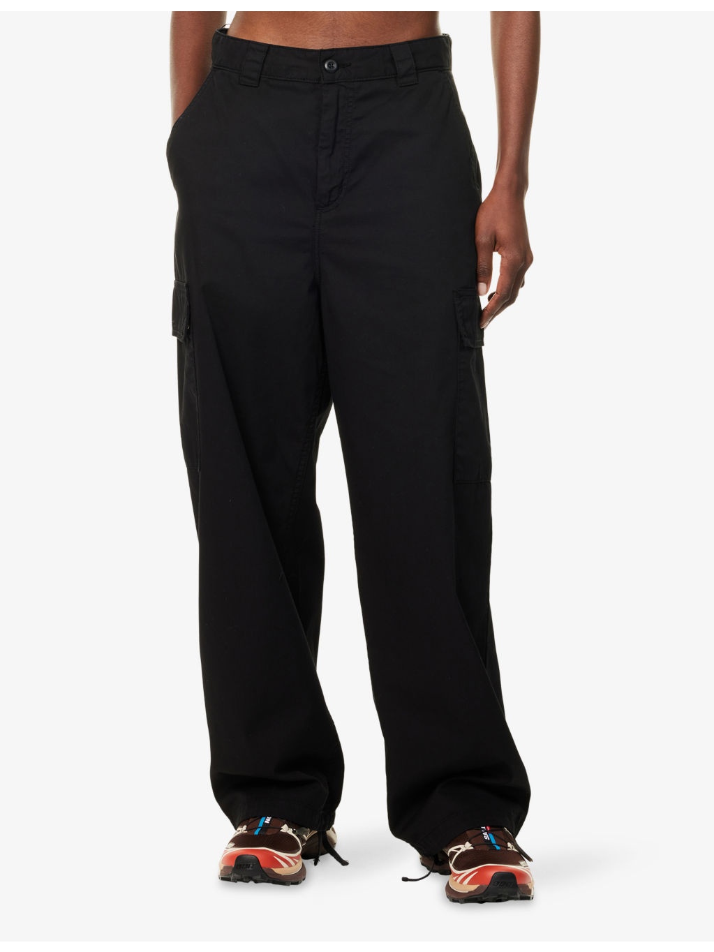 Kingston Logo-Patch Cotton Cargo Trousers - 3