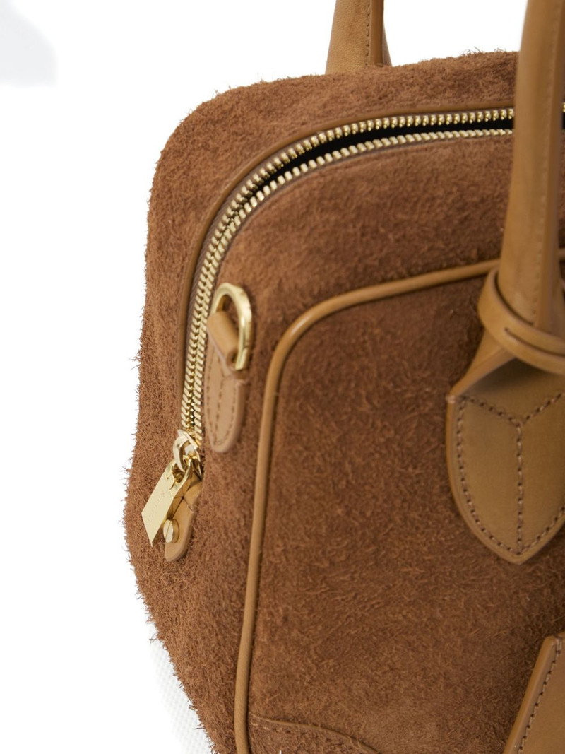 Vita zip-top leather tote bag 4