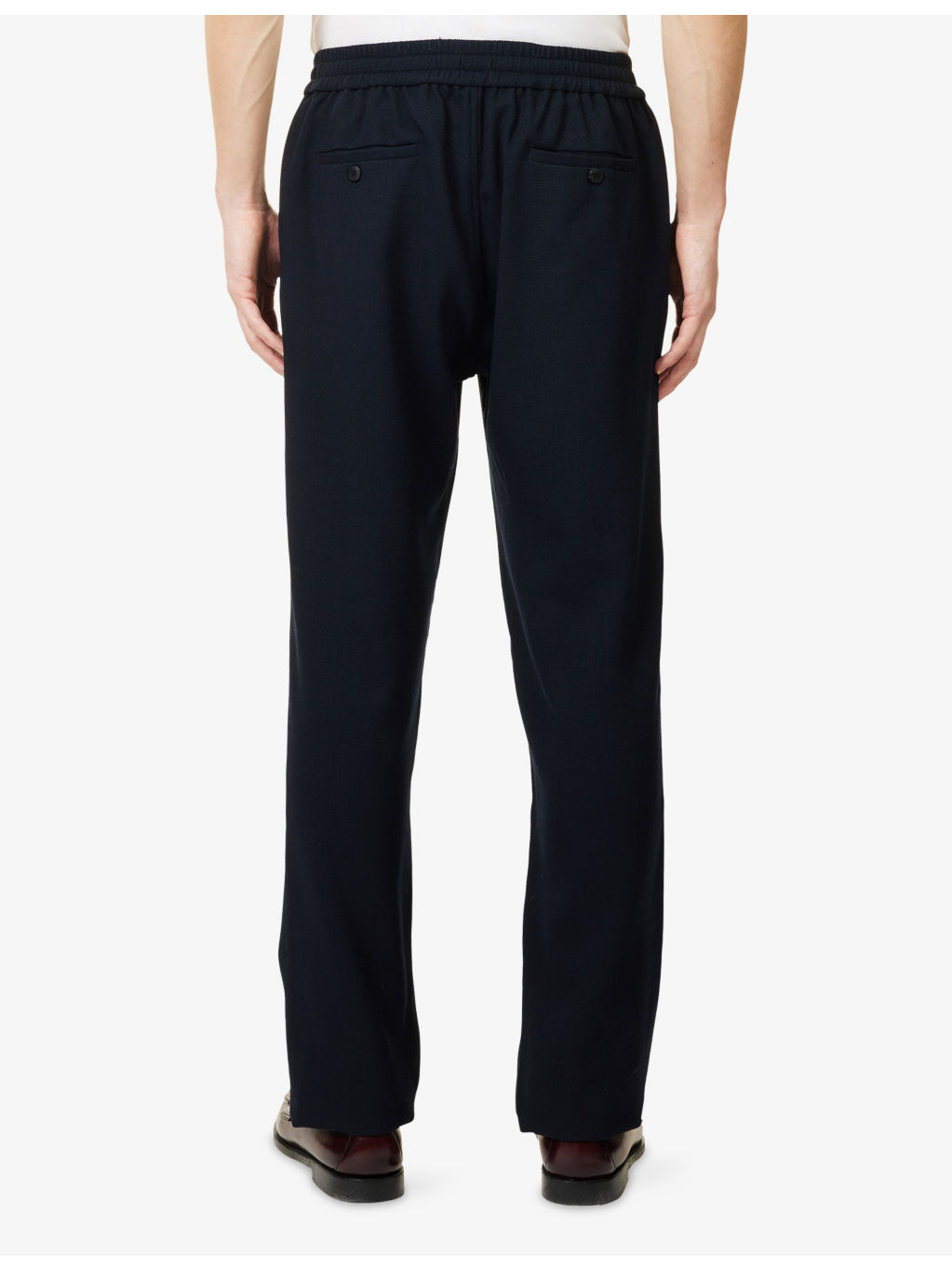 Drawstring Wool Trousers - 4