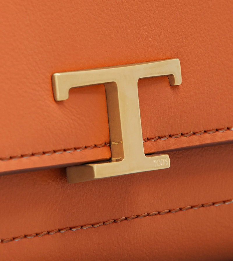 TIMELESS WALLET IN LEATHER - ORANGE 5