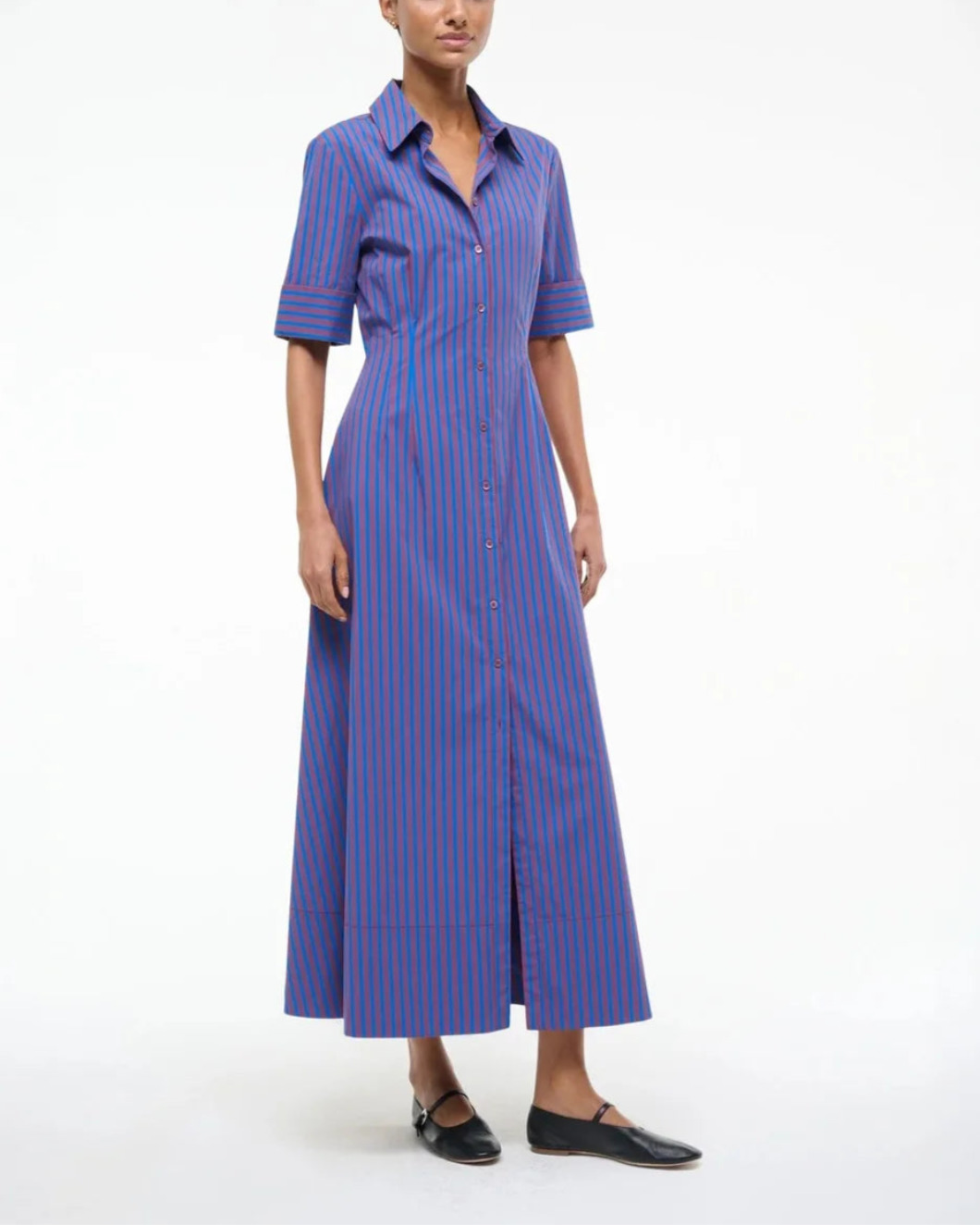 JOAN DRESS ATLAS STRIPE - 3