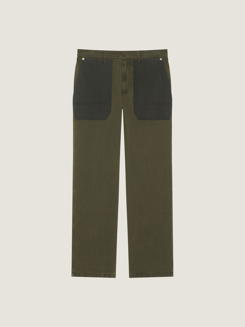 WORKWEAR PANTS IN KHAKI DENIM 1