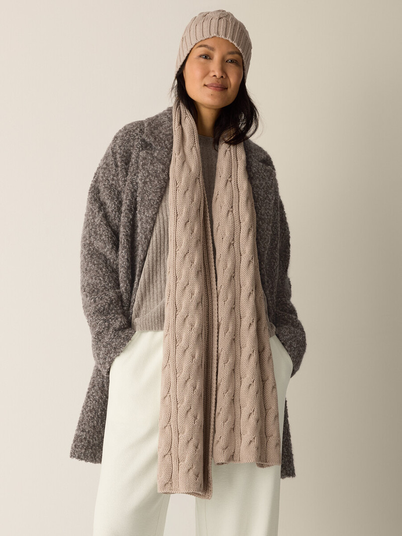 Cotton & Recycled Cashmere Scarf 3