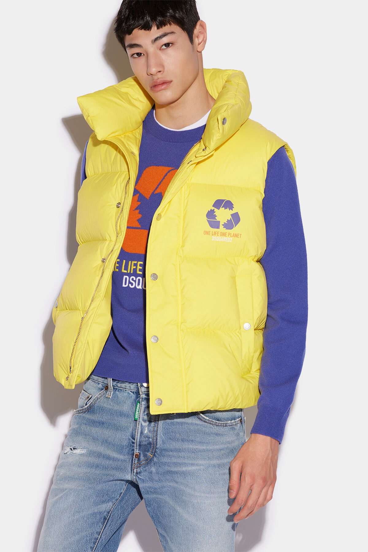 ONE LIFE ONE PLANET PUFFER VEST - 1
