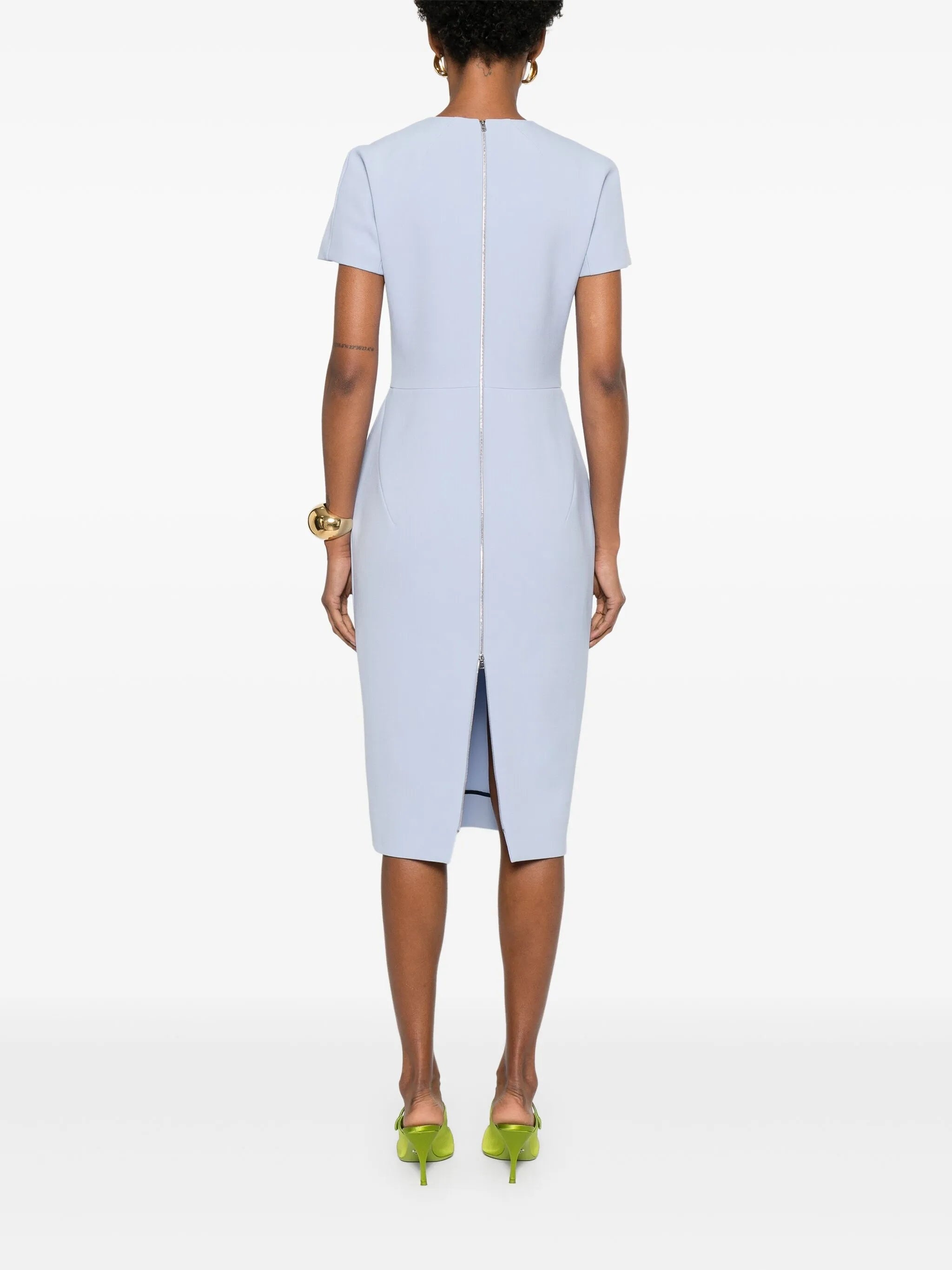 Crew-neck Midi Dress - 3