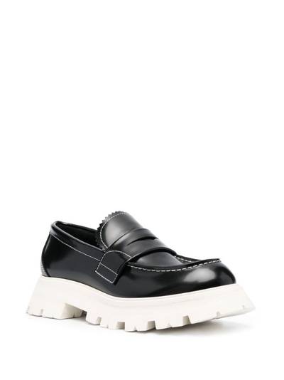 Alexander McQueen ridged-rubber sole loafers outlook