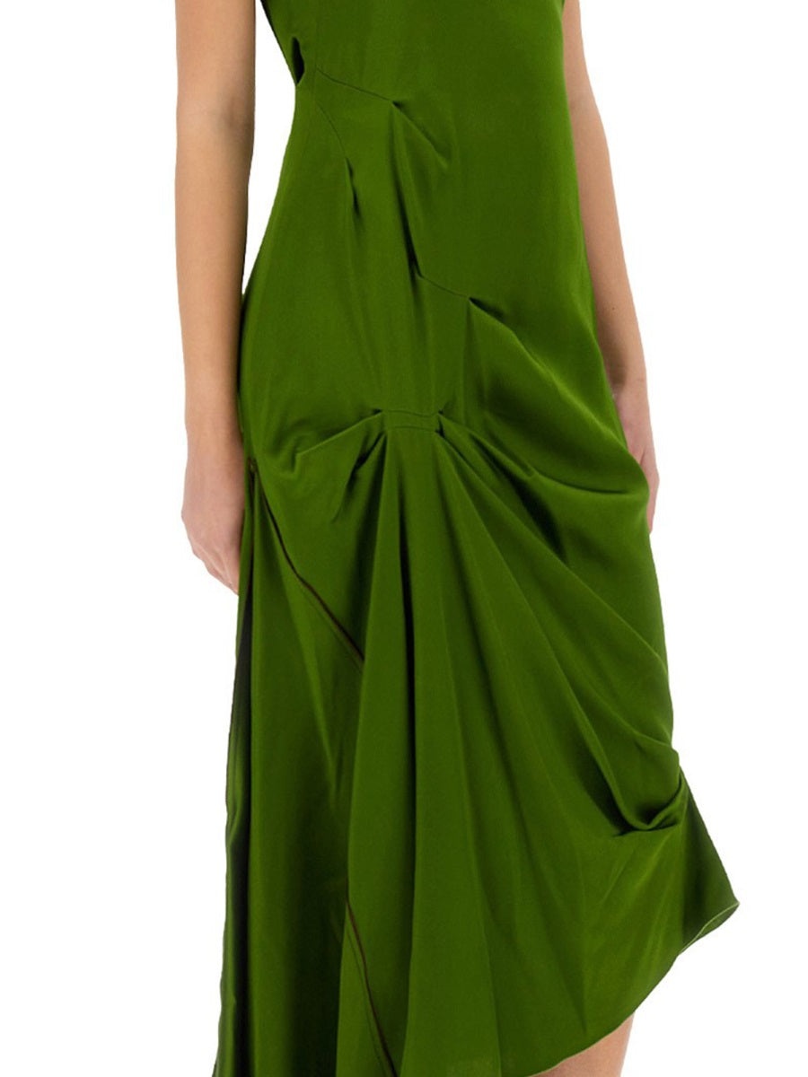 Victoria Beckham Women Draped Midi Dress - 4